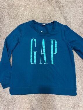 GAP blue Logo Crewneck Sweatshirt for Women